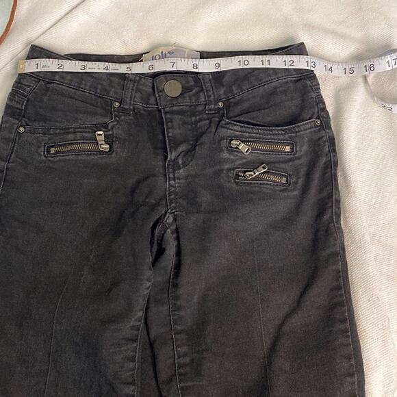 Jolt skinny Jeans Size 0 Black with Zipper pockets. - Picture 7 of 15